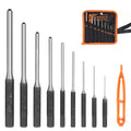 HORUSDY 9 Pieces Roll Pin Punch Set, Removing Repair Tool with Holder for Automotive, Watch Repair, Jewelry and Craft - size: 9 Pieces Roll Pin Punch Set