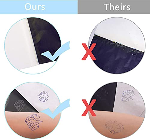 Tattoo Transfer Paper, 40 Sheets Thermal Stencil Paper, 8.5" x 11" A4 Size - size: 8.5in x 11in (40 Sheets)