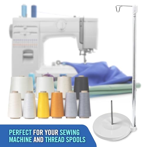 Adjustable Height Thread Holder Stand for Spools of Sewing Machine (White) - color: Adjustable White