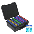 3ml Peptide Case for Fridge-48Slots, Peptide CoolerTravel Case,Vial Holder - color: 48-shots×3ml (Black)