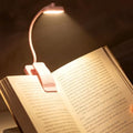 Choudao Rechargeable Book Light,Reading Light for Reading in Bed,Pink - color: Large clip-Pink