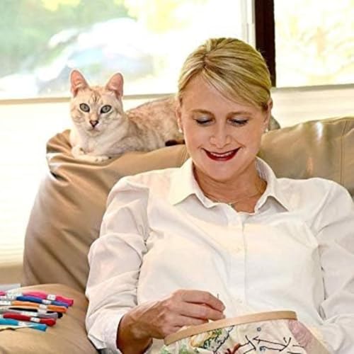Embroidery Starter Kit Eiffel Tower Paris Pattern Full Range DIY Beginner - color: White-Gray