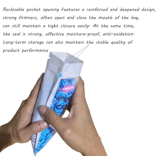 Medium Disposable Nitrile Finger Cots, Anti-Static Non-allergenic Finger Protectors,Suitable for Beauty, Cleaning, Massage,Electronic Repair 100 pcs (Blue) - color: Blue