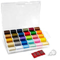 Sewing Kit for Adults,30 Colors Polyester Sewing Thread Set,Mini Spools 50 Yards,Needle and Thread Kit for Hand and Machine Sewing