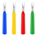 BEADNOVA Thread Cutter 12pcs Thread Remover Big Stitch Eraser Seam Rippers for Embroidery Crafting Stitch Removing (4 Colors) - color: 12pcs