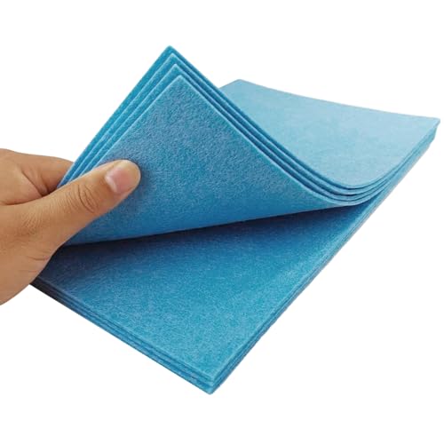 Jtnohx Stiff Felt, 2mm Thick Felt Sheets for Crafts, 8"x12" Hard Felt Fabric Squares 8Pcs for DIY Projects (Blue) - color: Blue
