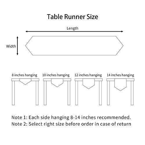 ARTABLE Small Macrame Lace Table Runner Vintage Embroidery 16 x 35 Inch - size: 16 x 35 Inch