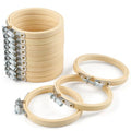 Caydo 12 Pieces 3 Inch Wooden Round Embroidery Hoops - style: 3 Inch