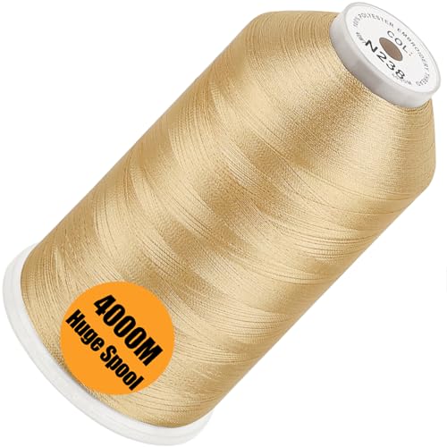 New brothread Huge Spool Embroidery Machine Thread -Blond Fits Janome Color - color: Blond-N238