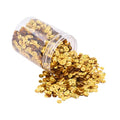 Mandala Crafts 6mm Cup Round Holographic Gold Sequins for Sewing Embroidery - color: Holographic Gold, size: 6mm Cup Sequins