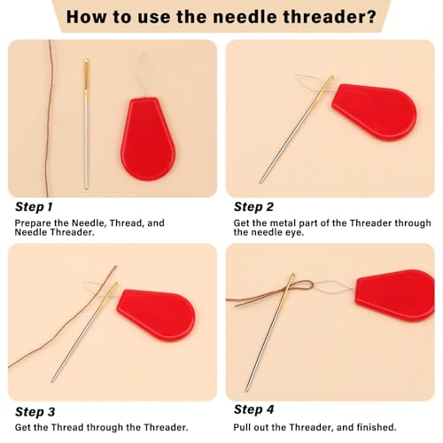 Ftyiwu 30 Pack Sewing Needles Assorted Embroidery Needles for Hand Sewing - size: 30pcs needles