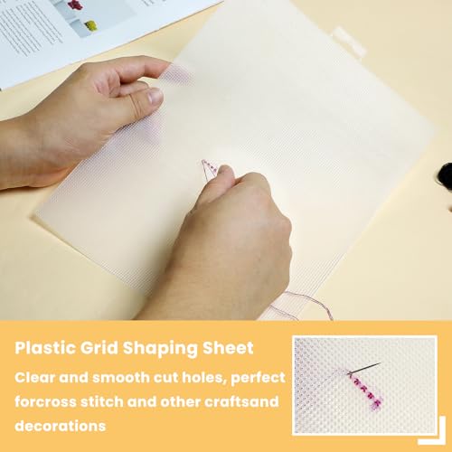 8 Pcs Plastic Canvas Sheets, 11x8.2In 14 Count Eye Mesh Cross Stitch Canvas for DIY Crafts, Cross Stitch, Embroidery, Knit Crochet Projects and Make Aquarium Dividers