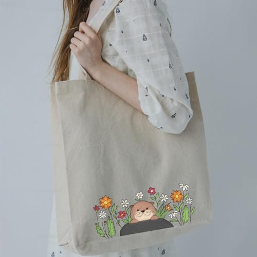 Peacoblue River Animals Stick and Stitch Embroidery Patterns, Water Soluble - color: River Animals