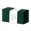 Blue Needles Solid Cloth Napkins 100% Cotton Set of 6-18 x 18 Inches - color: Forest Green, size: 18" x 18" (Set of 6)