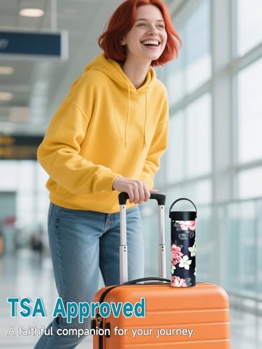 48H Insulin Cooler Travel Case TSA Approved with ℃/℉ Temperature Display - color: 01_blooming Roses