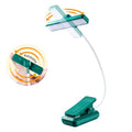 VAVOFO 24 LEDs Rotatable Book Light, Rechargeable Clip Reading Lamp, Green - color: Green