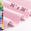 Large Felt Fabric Sheet 36 x 36 Inch, 1.6mm Thick (Light Pink) - color: Light Pink