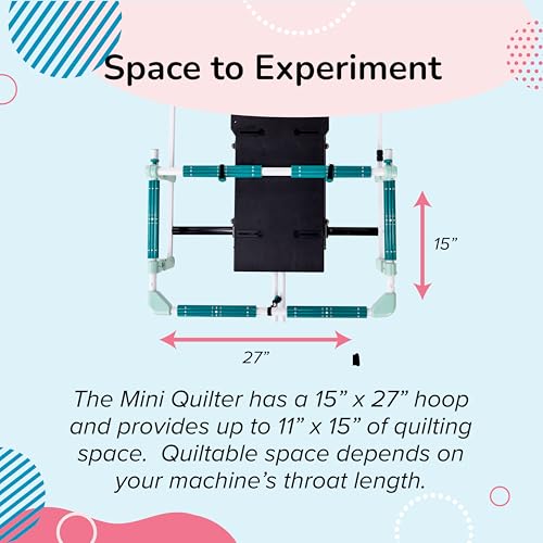Table Top Hoop Quilting Frames | Hoop Quilting Frames for Domestic Machines (Mini Quilter Beginner Hoop Quilting Frame) - style: Mini Quilter Beginner Hoop Quilting Frame