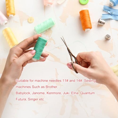 All Purpose Sewing Thread-2 Spools of Hand Polyester Sewing Thread for Sewing Machine for Hand and Machine Sewing(Light Beige, 2 spools) - color: Light Beige