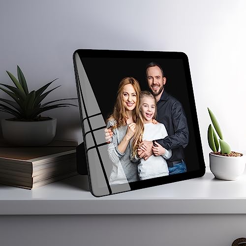 Bluesun 8×8 Picture Frame Black, Vertical & Horizontal Wall & Tabletop - color: Black, size: 8x8 （1 Pcs）