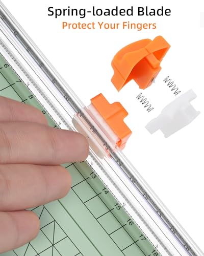 Firbon A5 Paper Cutter, Small Straight Paper Trimmer with Side Ruler - color: A5-morandi