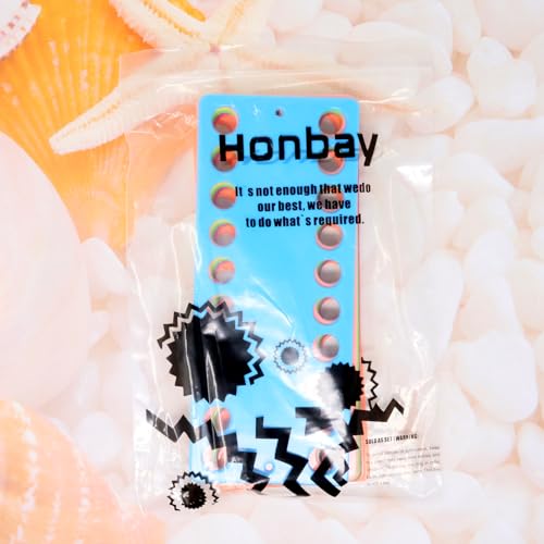 Honbay 12PCS Plastic Floss Bobbin Embroidery Floss Organizer Cross Stitch Thread Holder with Holes Sewing Threading Plate Winding Card Board Sewing Floss Storage Tool for Craft DIY Sewing - 6 Colors