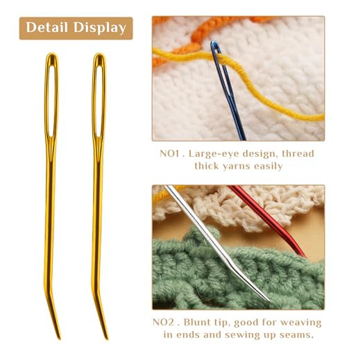 UOOU 18 Pcs Yarn Needle, Tapestry Needle Darning Needles for Yarn