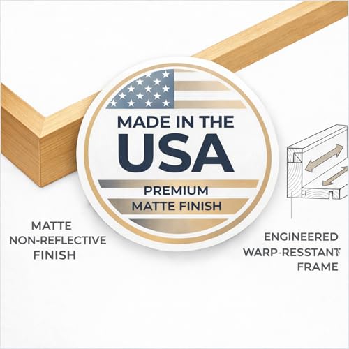 11x11 Floating Frame for 0.75"-1.25" Deep Canvas - color: Light Oak Frame, size: 11L" x 11W"