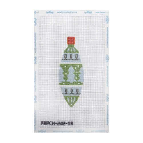 Howie's Needlepoint Bauble Needlepoint Kits for Adults & Beginners, 18 Mesh Printed Needlepoint Canvas, Stamped Patterns Canvas Starter Kits(Festive Baubles 16,5.5"x 2") - color: Festive Baubles 16