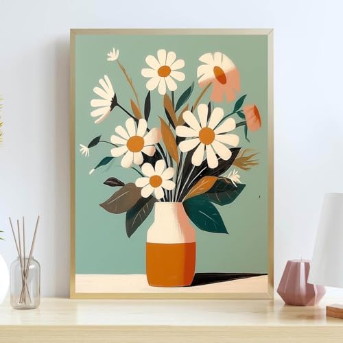 Lzyueyuan Flowers Stamped Cross Stitch Kits for Adults Beginner,Cross Stitch Ornament Kits Counted Embroidery Needlepoint Kits Home Decor 11.8X15.7inch - color: Cross Stitch-1029-6