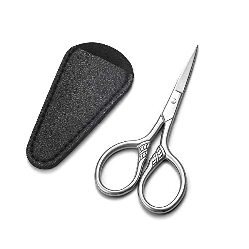 Small Precision Scissors, 3.5in Beauty Grooming Kit - color: Stainless Steel Color