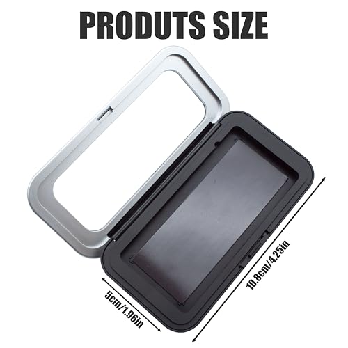 Magnetic Needle Holder Case with Clear Lid, Portable Magnetic Needle Case， Strong Magnet Sewing Needle Case for Sewing Quilting Crafts Supplies Paper Clips