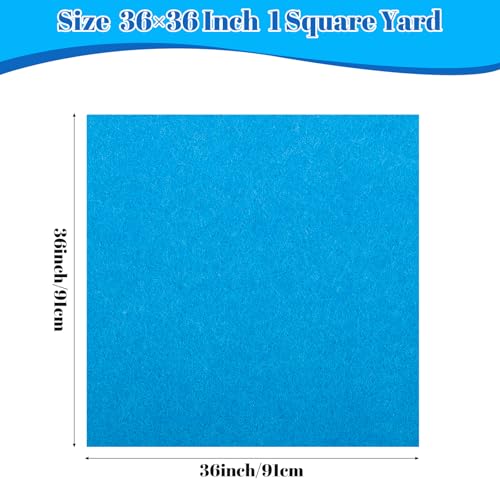 Felt Fabric 36" X 36"(1 Square Yard) (Blue) - color: Blue, size: 36" X 36"
