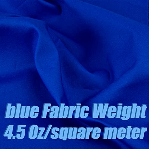 2 Yard Blue Cotton Fabric,Natural Cotton Poplin Fabric by The Yard, 59 Inches Wide 100% Cotton Fabric,Soft Embroidery Muslin Quilting Material for Sewing Material Apparel Cloth - color: Blue, size: 2 Yards
