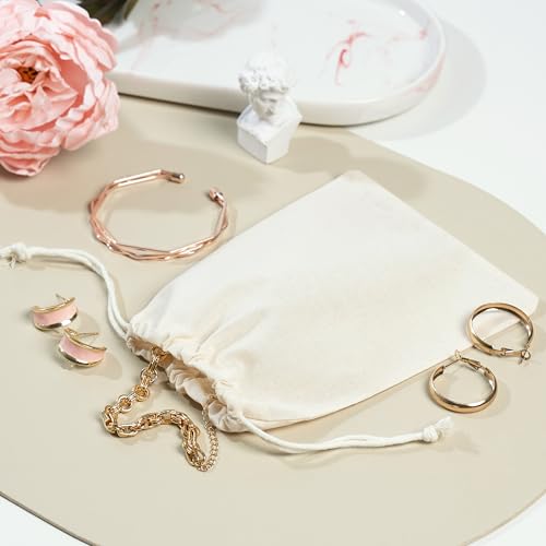 PALTERWEAR 100% Cotton Drawstring Bags 10‑Pack 5x7 Lightweight 70 GSM Muslin Pouch Set | Reusable Gift, Craft, Pantry, Travel Storage | Double Drawstring (Natural Beige, 5 x 7 Inches) - size: 5 x 7 Inches