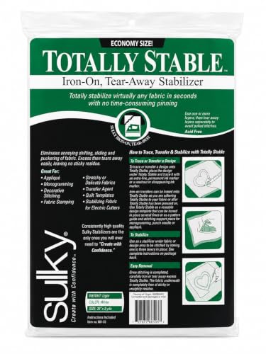 Sulky Totally Stable Iron-On Tear-Away Stabilizer, 20 by 3-Yard