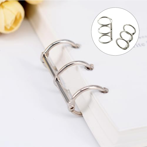 25PCS A6 Size Circular Knitting Needle Case Waterproof Binder Zipper Folders 2 Three-Ring Binders for Round Knitting Needles Bag Waterproof Loose Leaf Bag Knitting Needles Storage