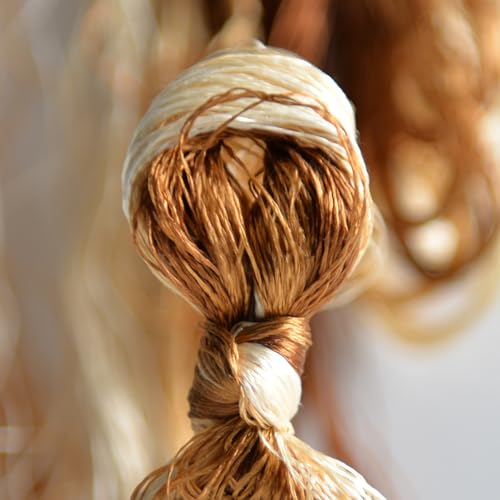 100% Mulberry Silk Embroidery Thread 9 Colors 22m Each (62) - color: 62