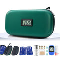 Insulin Cooler Travel Case TSA Approved 2*180g Ice Pack,Temp Display - color: Green