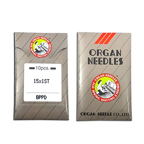 20 Organ 15X1ST Titanium (PD) Sharp or Ball Point Flat Shank Home Embroidery Machine Needs with Large Eye ~ Multiple Sizes! (Metric 75/11 (Ball Point))
