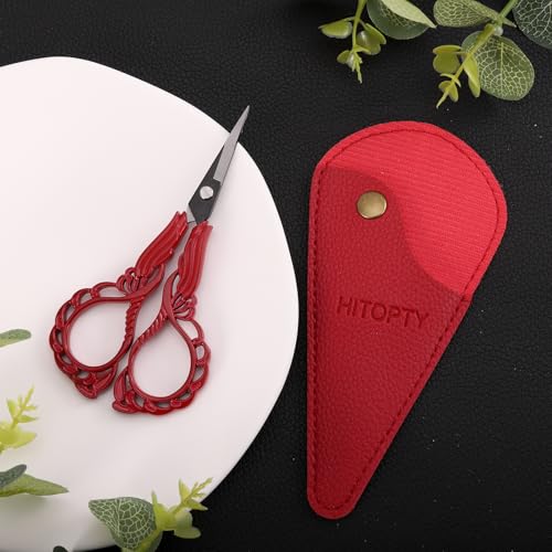 Small Sewing Scissors, Precision Detail Snips with Cover
