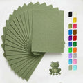 Sage Green Felt Fabric Sheets Stiff 20 Pcs 8" X 12" 1mm Thick - color: Sage Green