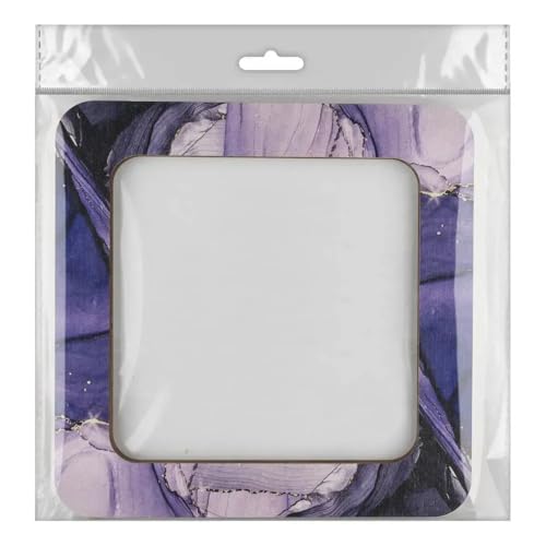 Magnetic Embroidery Hoop Big – 5.5"x5.5" Inner Size, Square Hoop for Perforated Paper & Plastic Canvas, Amethyst Purple | FLMP-018 - color: Amethyst