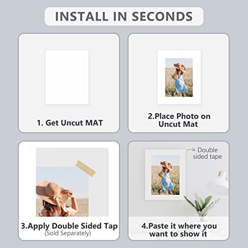 10 Pack 16x20 White Backing Boards, Uncut 16x20 Mat Board - size: white 10pc backings 16x20