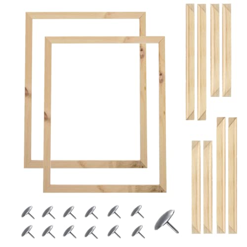 40X50 cm Wooden Frame DIY Picture Frames Art Suitable for Home Decor Painting Digital Diamond Drawing Paintings, Display Pictures 16x20 picture frames for wall (2PCS-40 * 50 CM) - color: 2PCS-40*50 CM