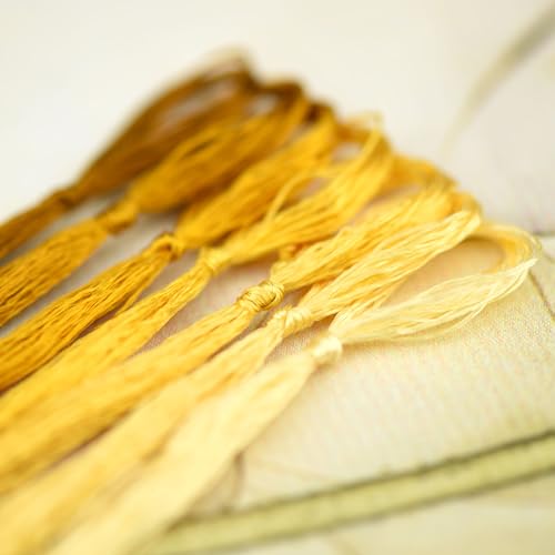 Natural 100% Mulberry Handmade Embroidery Silk Thread Silk Floss (51) - color: 51