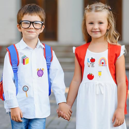 AUGSUN 36Pcs Back to School Iron on Patches for Teacher Students - style: Back to School