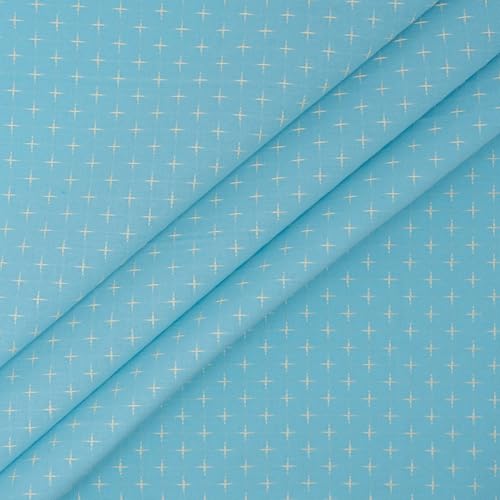 Singer Fabric, 100% Cotton, Embroidery Fabric, Cut by The Yard, Blue - color: Blue