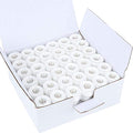 New brothread 144pcs Size A SA156 Prewound Bobbin Thread -White - color: White SA156 90WT