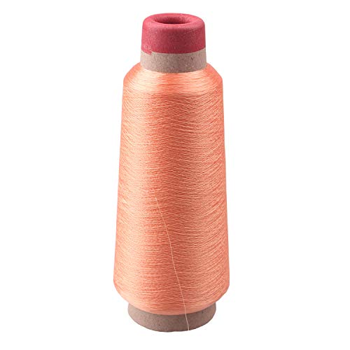 Lingt Orange Shining Sparkle Metallic Threads Machine Embroidery - 5000 Yards per roll - color: light orang